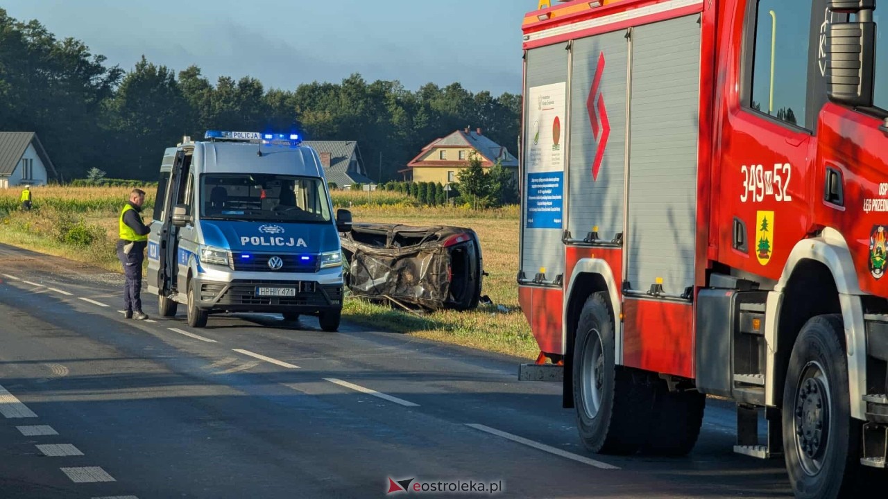 Wypadek w Łęgu Przedmiejskim [26.08.2025] - zdjęcie #6 - eOstroleka.pl