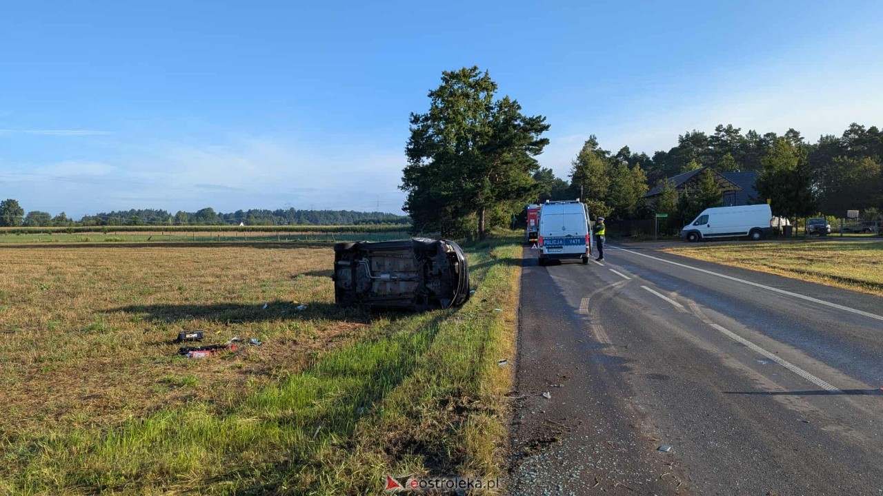 Wypadek w Łęgu Przedmiejskim [26.08.2025] - zdjęcie #3 - eOstroleka.pl