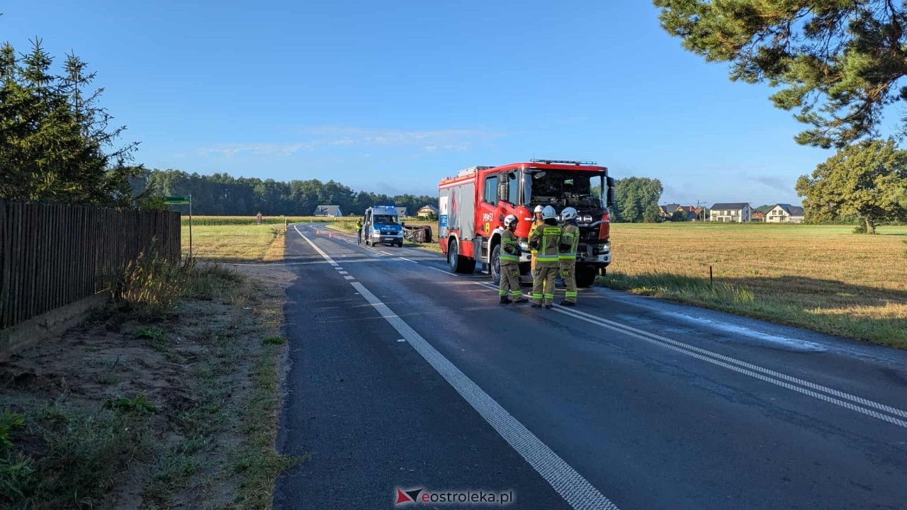 Wypadek w Łęgu Przedmiejskim [26.08.2025] - zdjęcie #2 - eOstroleka.pl
