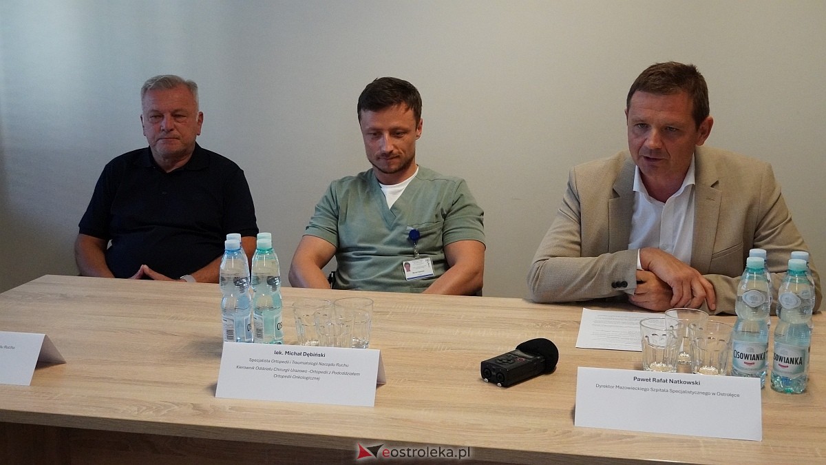 Konferencja prasowa - nowy pododdział ortopedii onkologicznej w ostrołęckim szpitalu [27.08.2025] - zdjęcie #10 - eOstroleka.pl