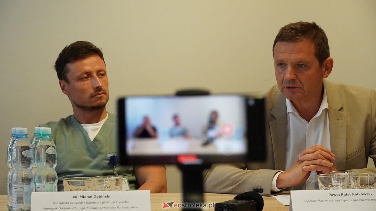 Konferencja prasowa - nowy pododdział ortopedii onkologicznej w ostrołęckim szpitalu [27.08.2025] - zdjęcie #6 - eOstroleka.pl