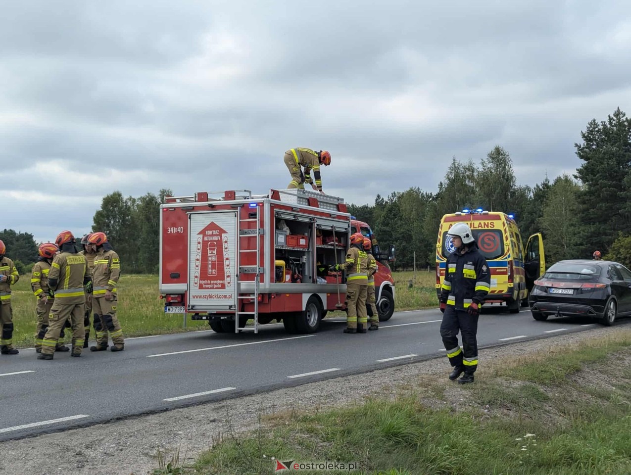 Wypadek w Zabrodziu [31.08.2025] - zdjęcie #17 - eOstroleka.pl
