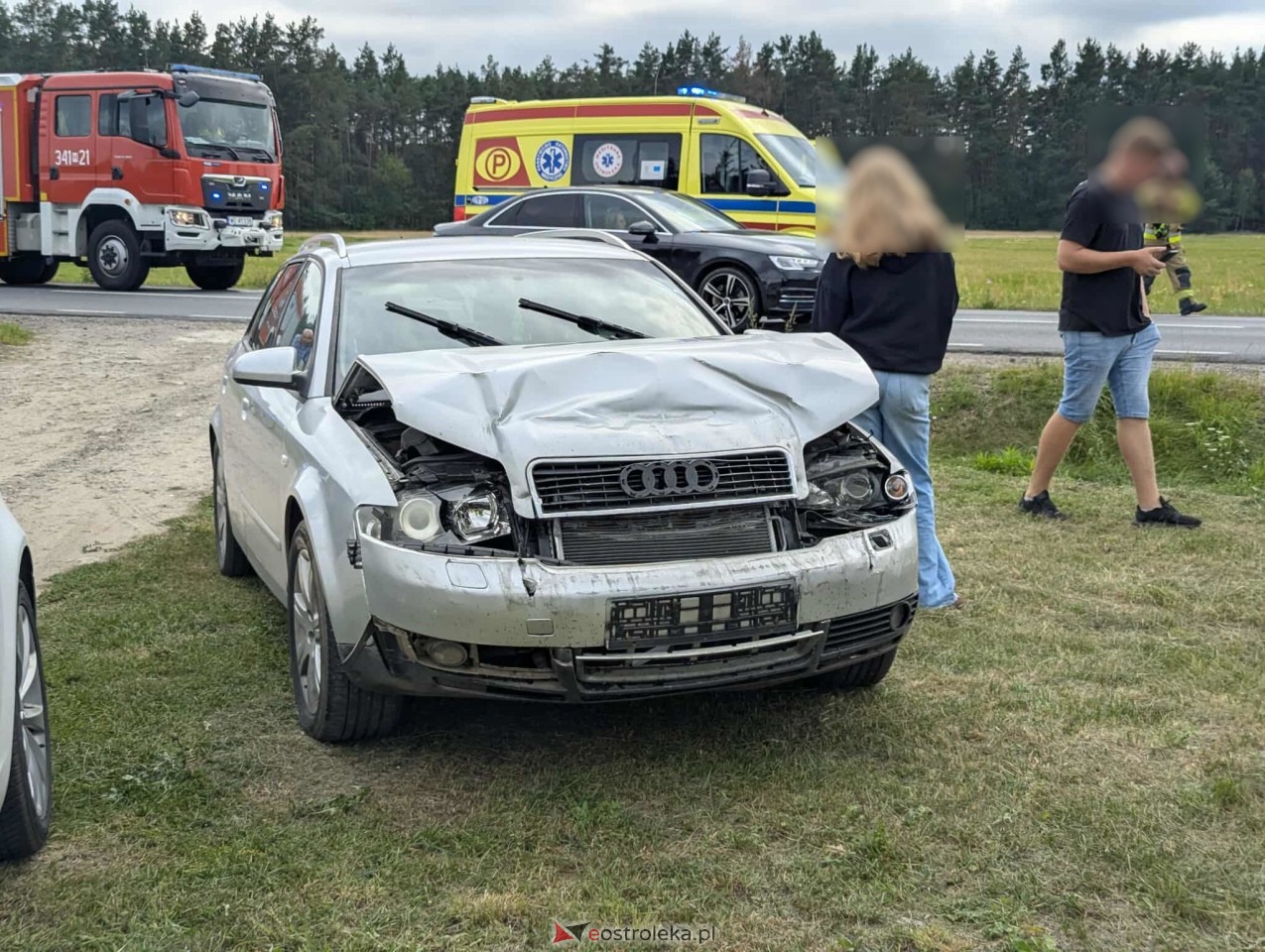 Wypadek w Zabrodziu [31.08.2025] - zdjęcie #13 - eOstroleka.pl