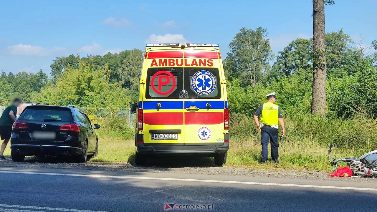 Wypadek na ulicy Stacha Konwy w Ostrołęce [04.09.2025] - zdjęcie #1 - eOstroleka.pl