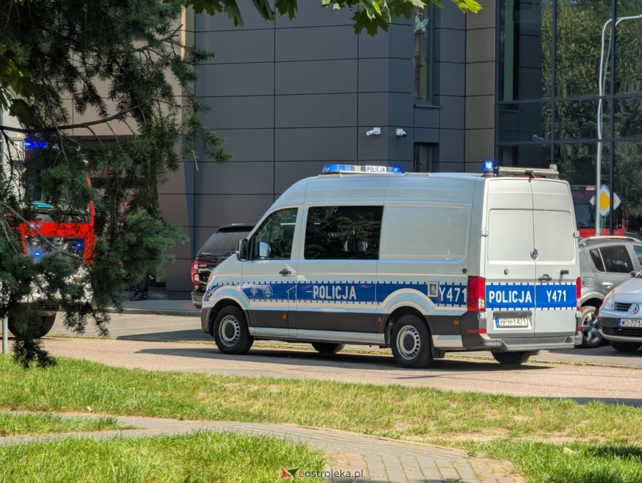 Ewakuacja przedszkola  Ostrołęce [05.09.2025] - zdjęcie #7 - eOstroleka.pl