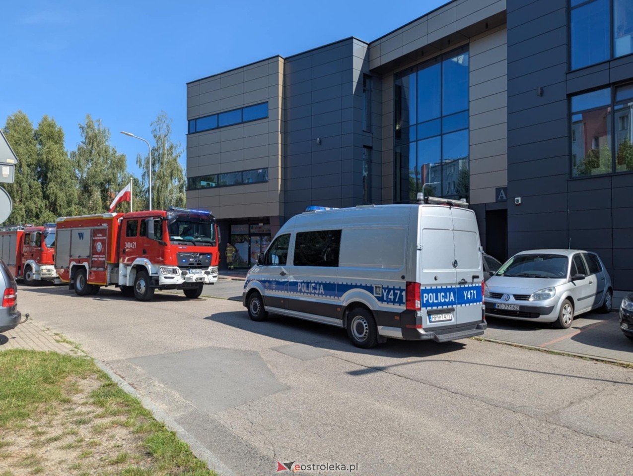 Ewakuacja przedszkola  Ostrołęce [05.09.2025] - zdjęcie #3 - eOstroleka.pl