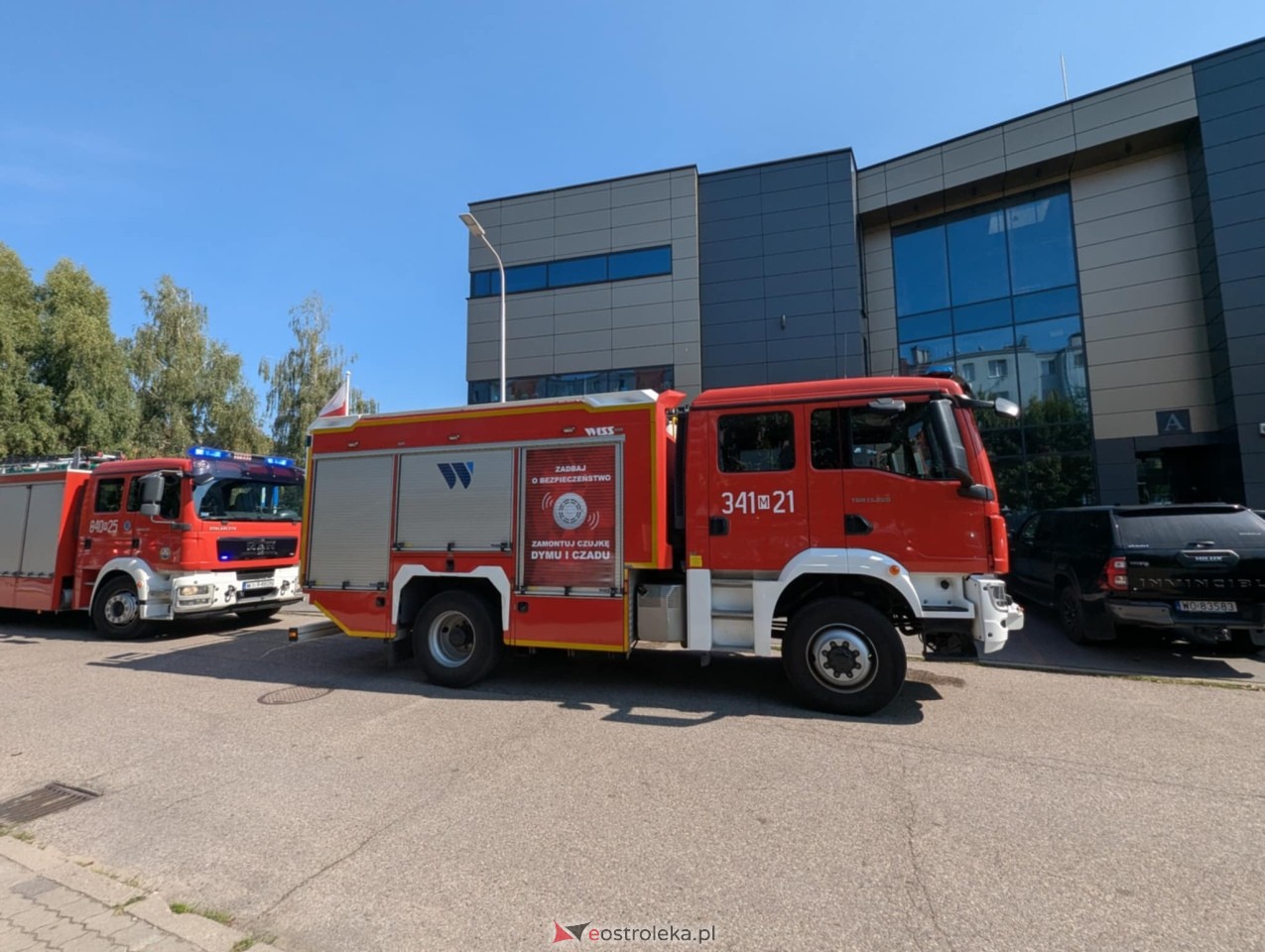 Ewakuacja przedszkola  Ostrołęce [05.09.2025] - zdjęcie #4 - eOstroleka.pl