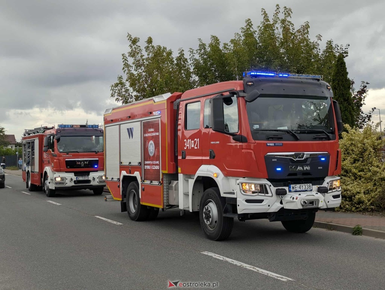 Pożar przy ul. Ławskiej [17.09.2025] - zdjęcie #3 - eOstroleka.pl