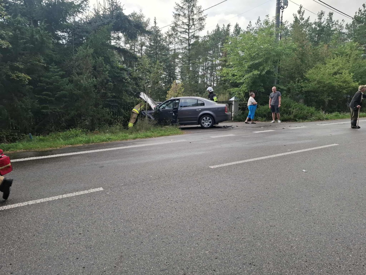 Wypadek w Glebie [19.09.2025] - zdjęcie #3 - eOstroleka.pl