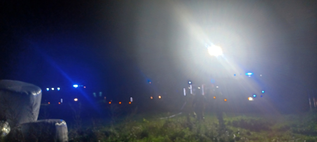Pożar bel siana w Kadzidle [21.09.2025] - zdjęcie #1 - eOstroleka.pl