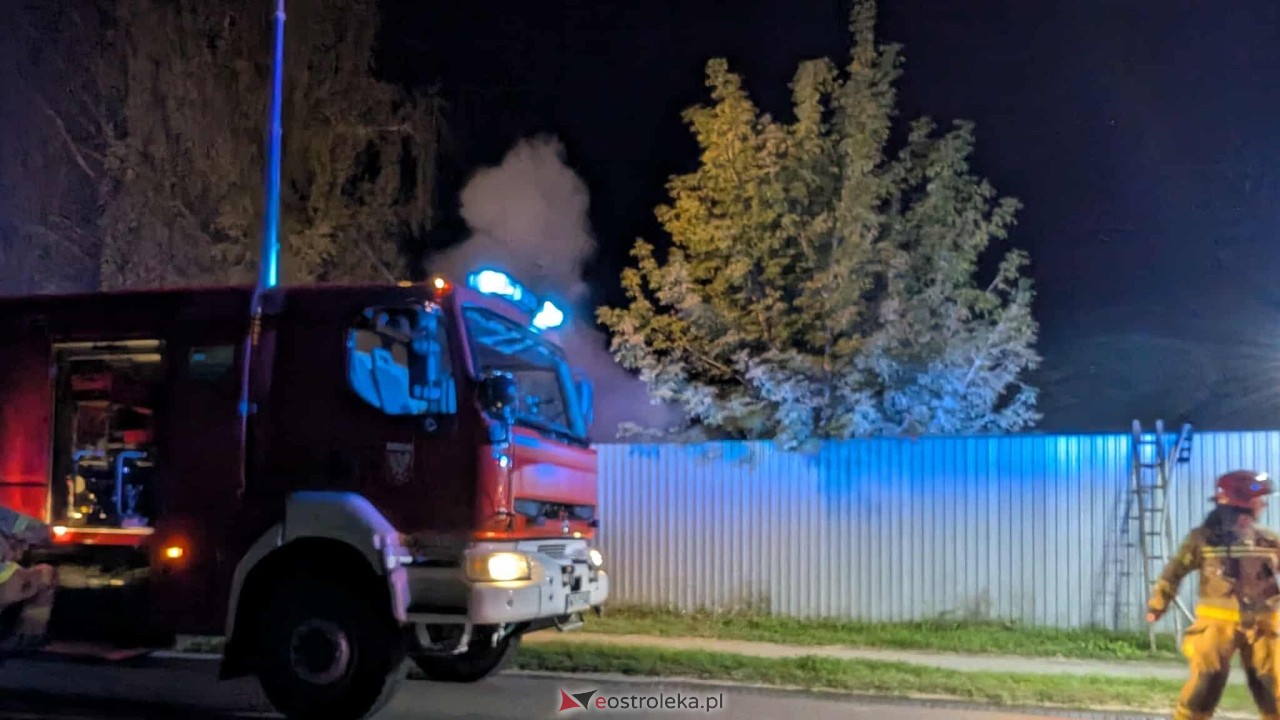 Pożar na Ławskiej w Ławach [25.09.2025] - zdjęcie #5 - eOstroleka.pl