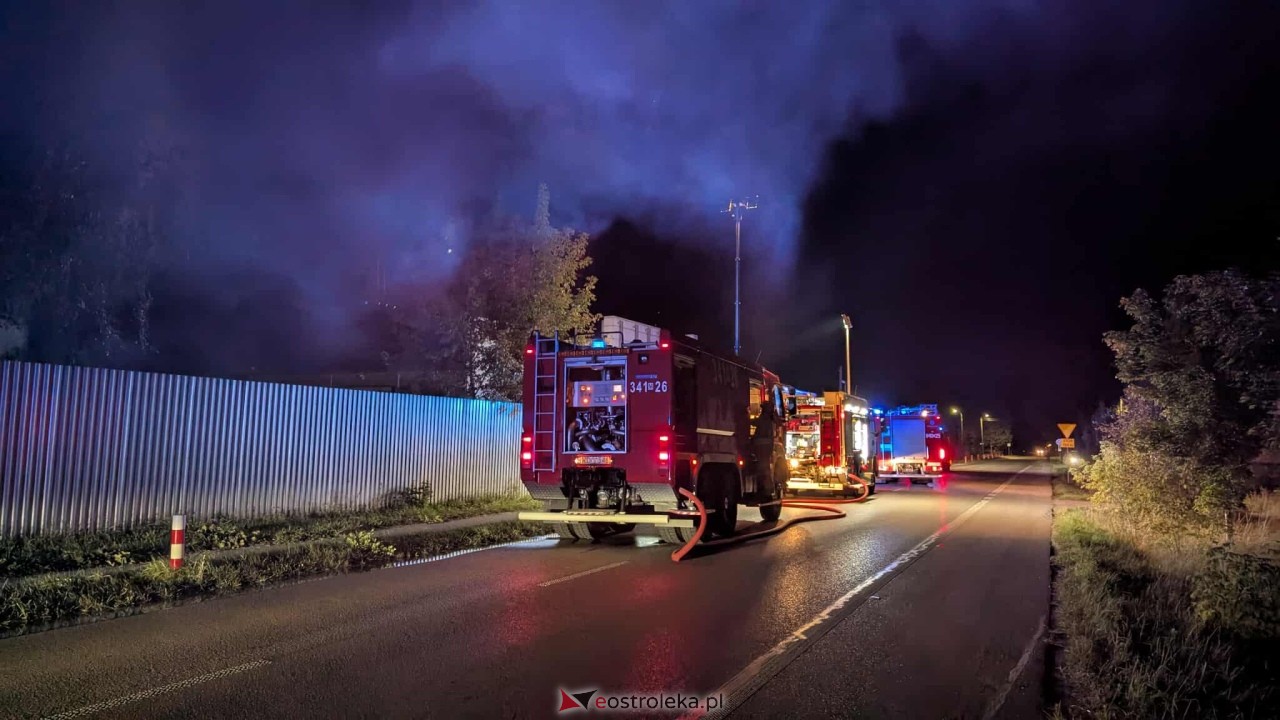Pożar na Ławskiej w Ławach [25.09.2025] - zdjęcie #1 - eOstroleka.pl