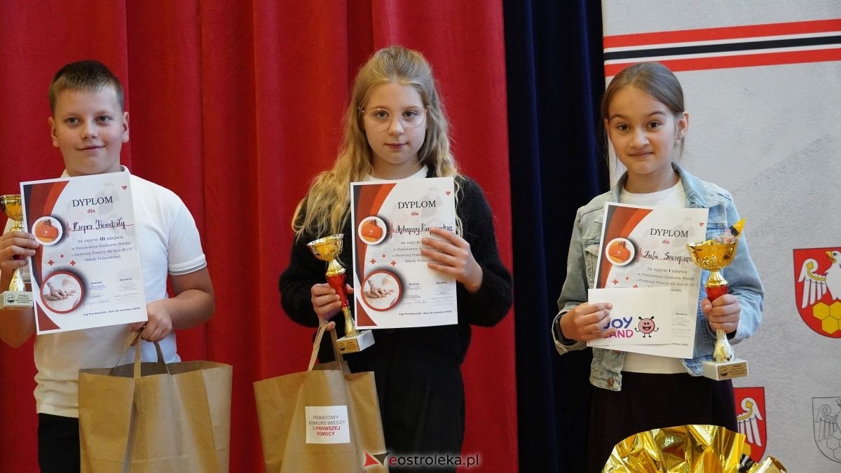 Pierwszy powiatowy konkurs pierwszej pomocy w Łęgu Przedmiejskim [26.09.2025] - zdjęcie #1 - eOstroleka.pl