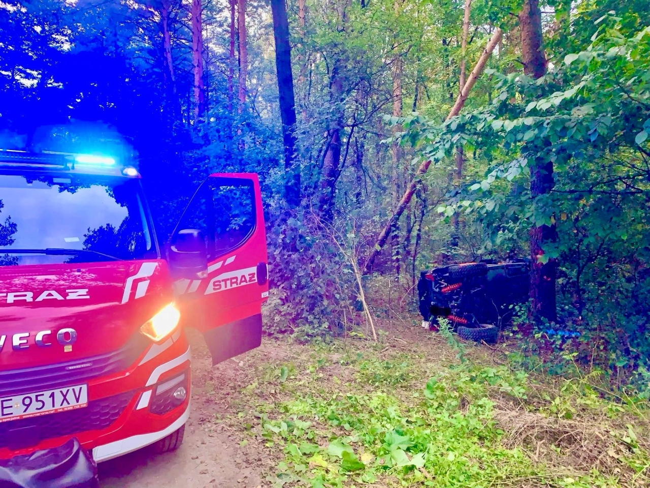 Wypadek w Somiance [28.09.2025] - zdjęcie #3 - eOstroleka.pl