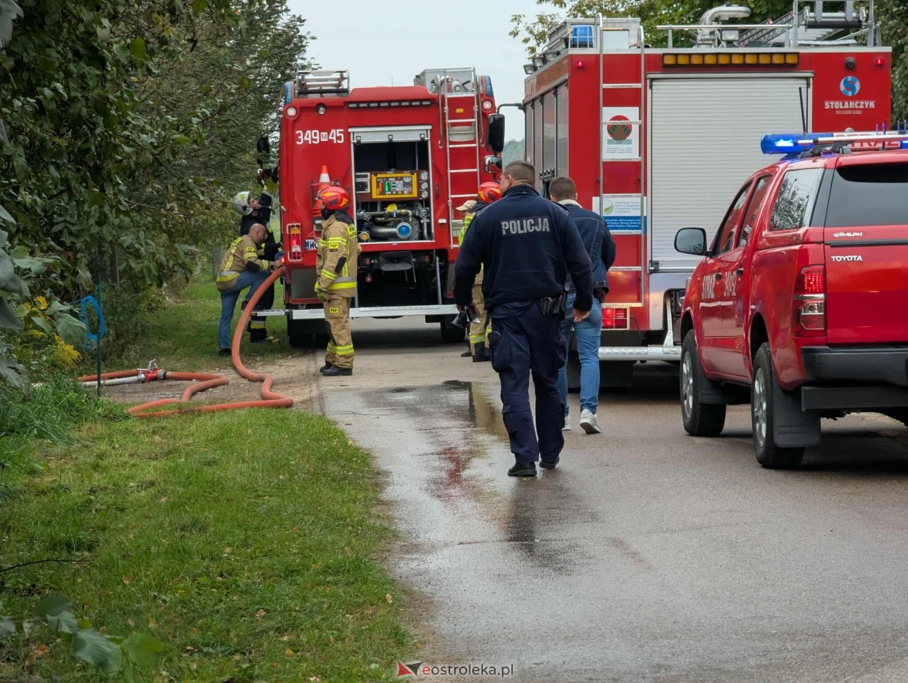 Pożar budynku mieszkalnego w Kruszewie w gminie Goworowo [03.10.2025] - zdjęcie #10 - eOstroleka.pl