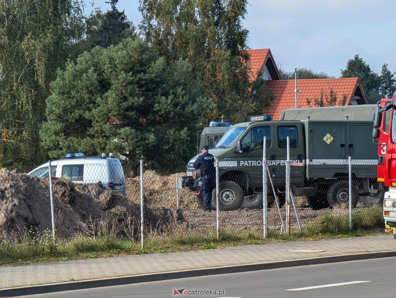 Niewybuch na budowie obwodnicy Ostrołęki [07.10.2025] - zdjęcie #10 - eOstroleka.pl