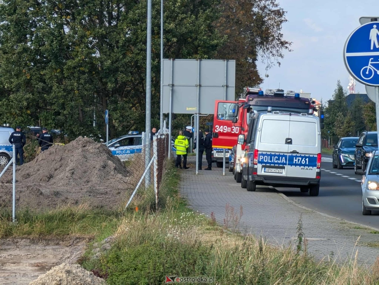 Niewybuch na budowie obwodnicy Ostrołęki [07.10.2025] - zdjęcie #8 - eOstroleka.pl