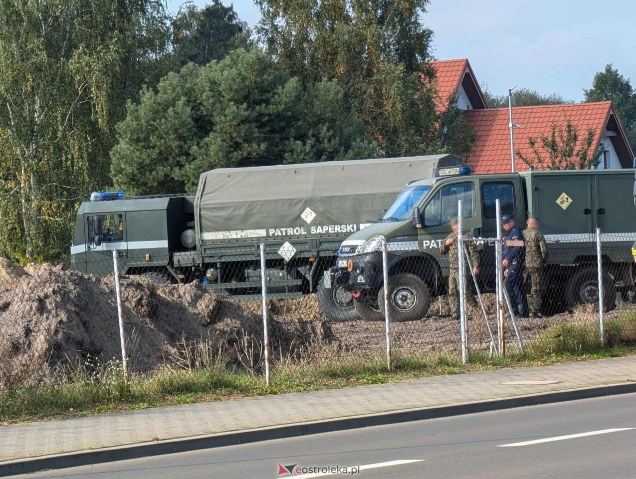 Niewybuch na budowie obwodnicy Ostrołęki [07.10.2025] - zdjęcie #7 - eOstroleka.pl