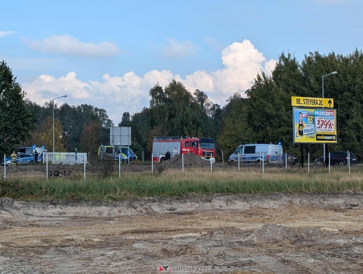 Niewybuch na budowie obwodnicy Ostrołęki [07.10.2025] - zdjęcie #6 - eOstroleka.pl