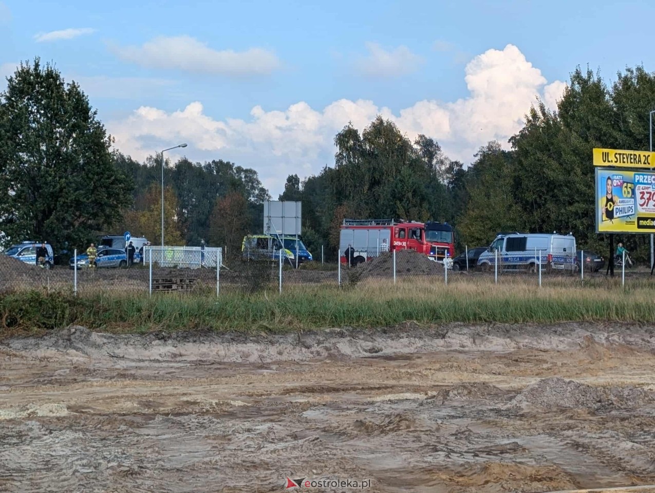 Niewybuch na budowie obwodnicy Ostrołęki [07.10.2025] - zdjęcie #4 - eOstroleka.pl