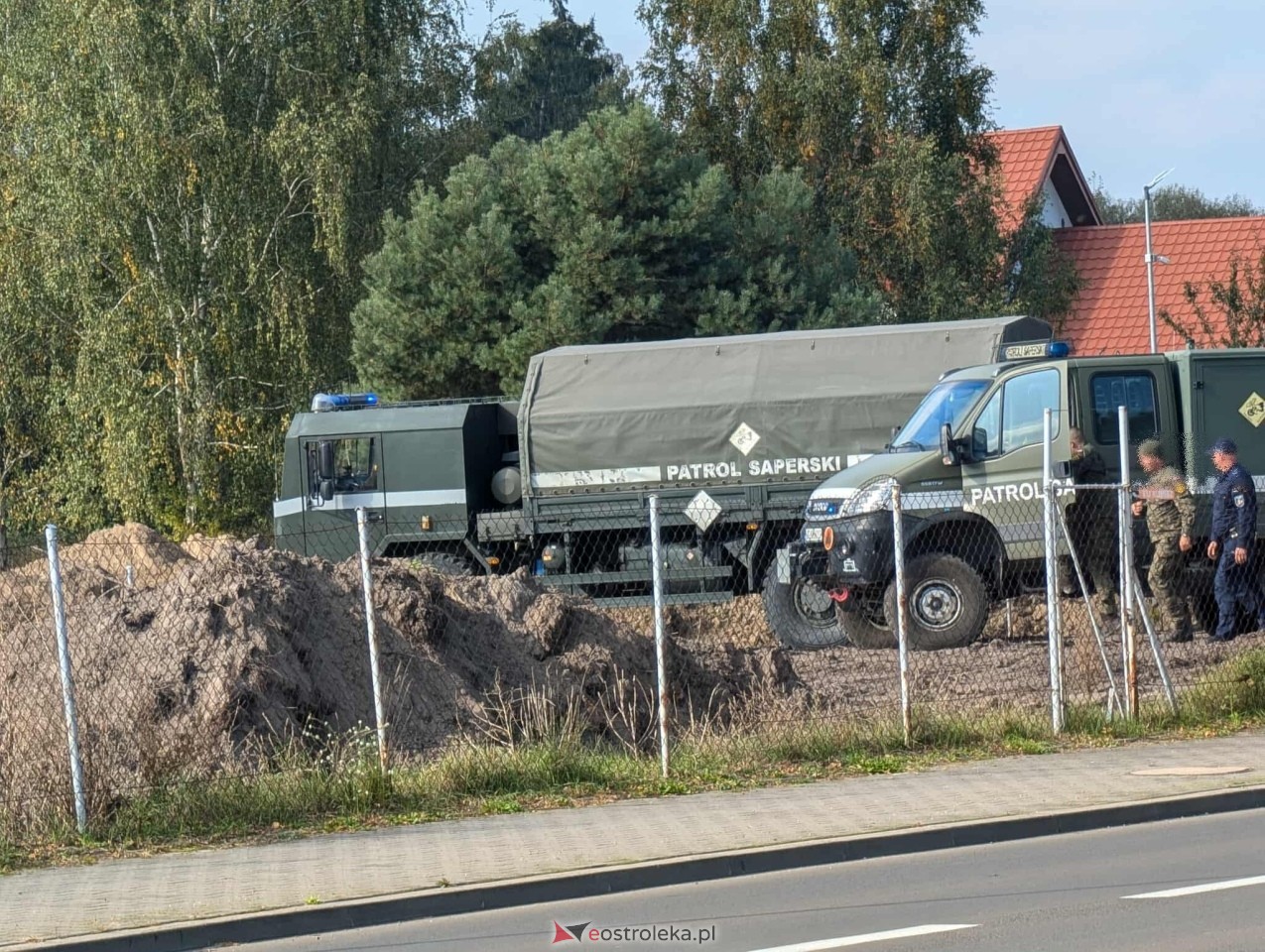 Niewybuch na budowie obwodnicy Ostrołęki [07.10.2025] - zdjęcie #3 - eOstroleka.pl