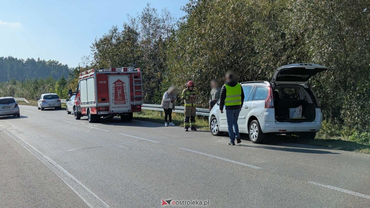Kraksa na trasie Ostrołęka - Goworowo [08.10.2025] - zdjęcie #10 - eOstroleka.pl