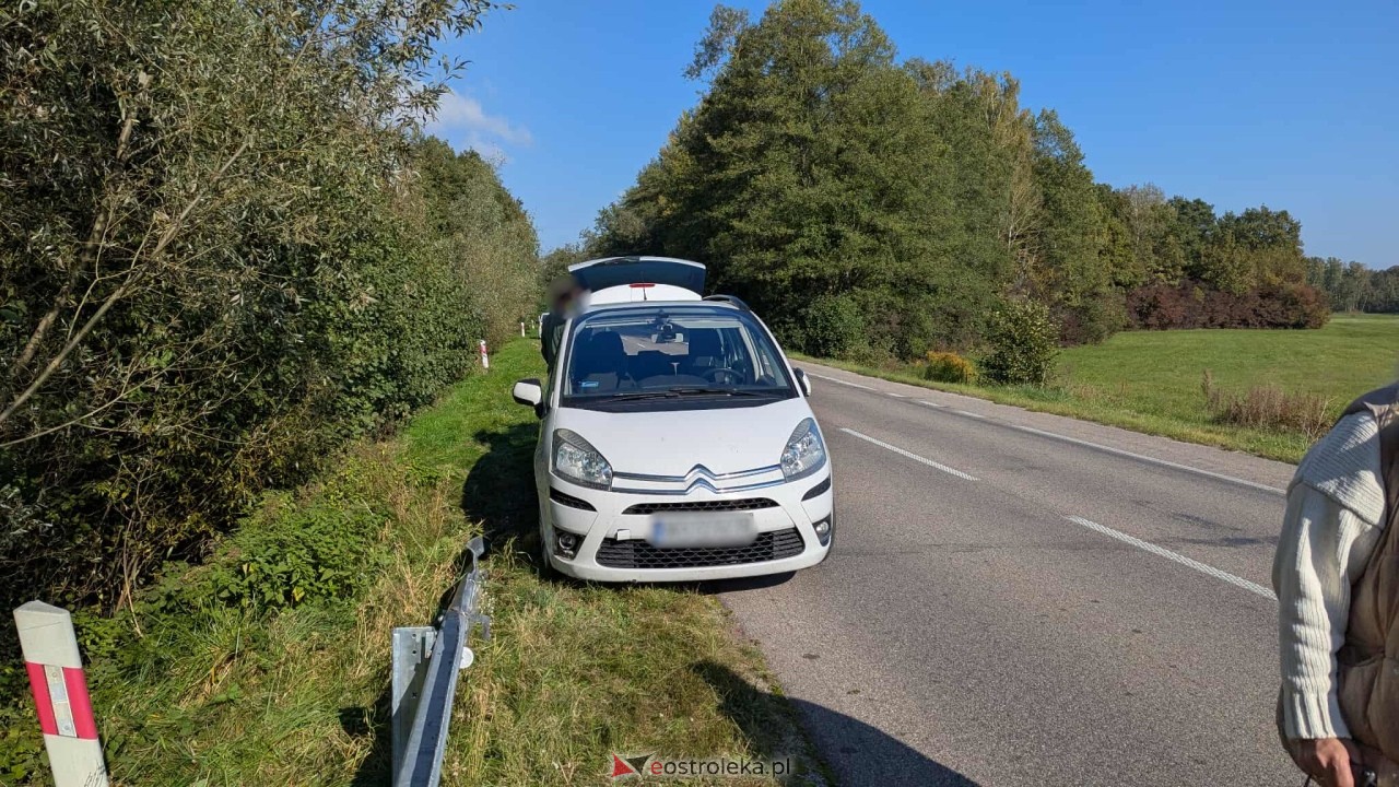 Kraksa na trasie Ostrołęka - Goworowo [08.10.2025] - zdjęcie #1 - eOstroleka.pl