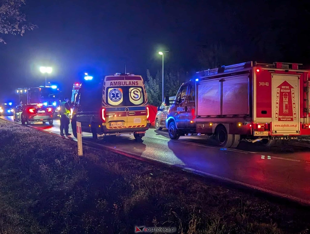 Wypadek w Dylewie na DK-53 [09.10.2025] - zdjęcie #16 - eOstroleka.pl