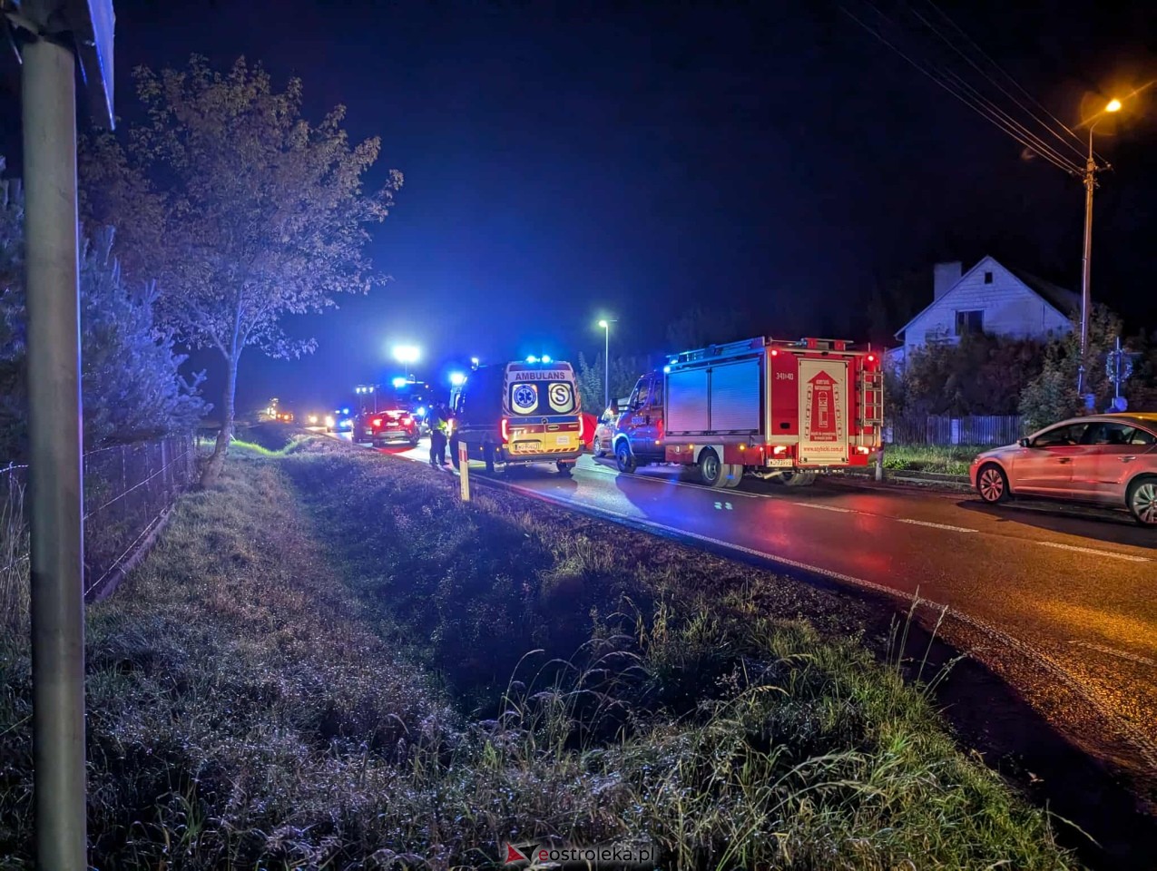 Wypadek w Dylewie na DK-53 [09.10.2025] - zdjęcie #15 - eOstroleka.pl