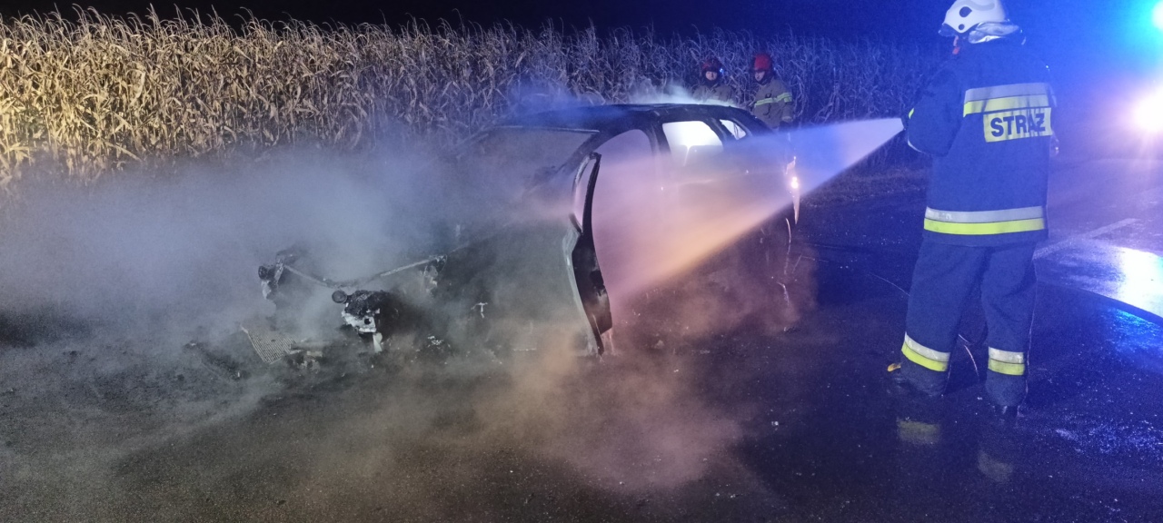 Pożar w Wąsewie [25.10.2025] - zdjęcie #4 - eOstroleka.pl