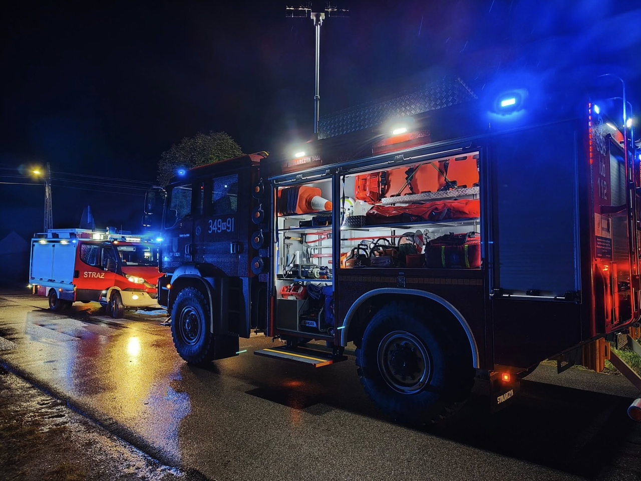 Wypadek w Grucelach [26.10.2025] - zdjęcie #6 - eOstroleka.pl