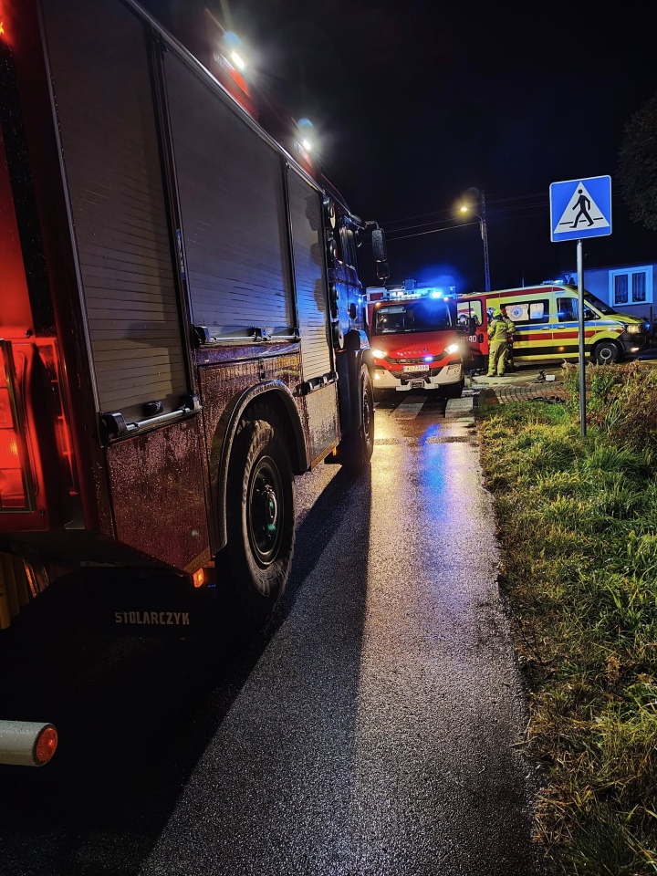 Wypadek w Grucelach [26.10.2025] - zdjęcie #5 - eOstroleka.pl