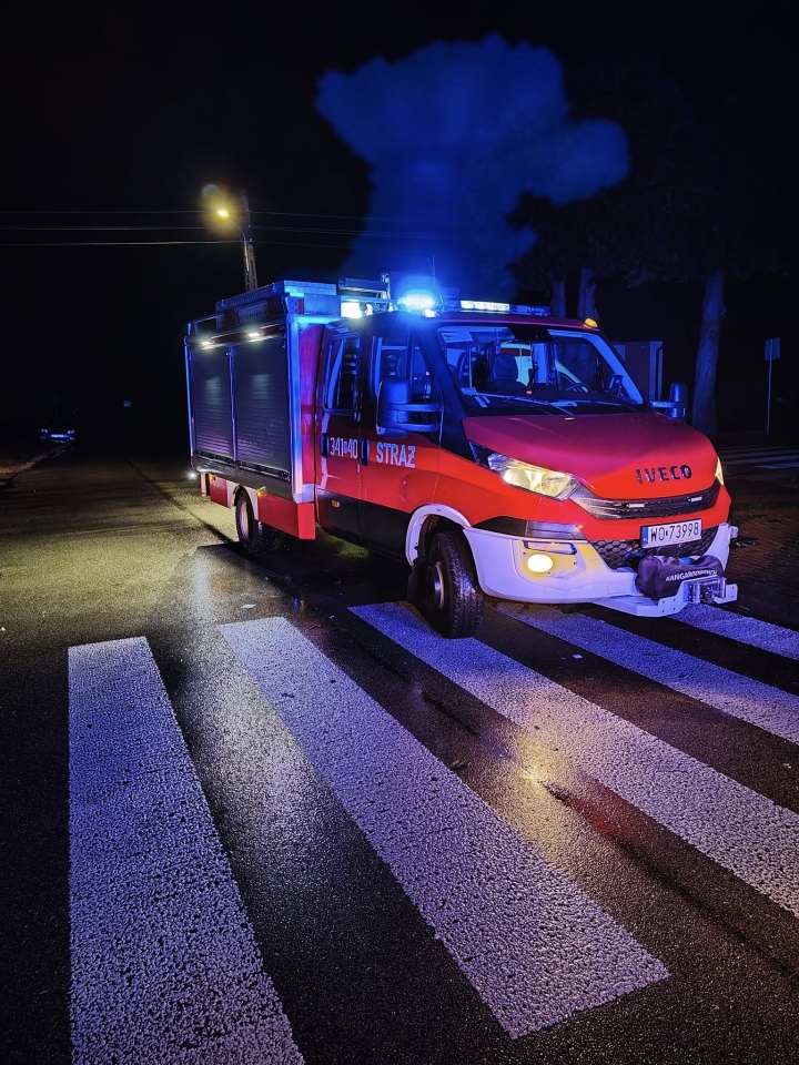 Wypadek w Grucelach [26.10.2025] - zdjęcie #4 - eOstroleka.pl