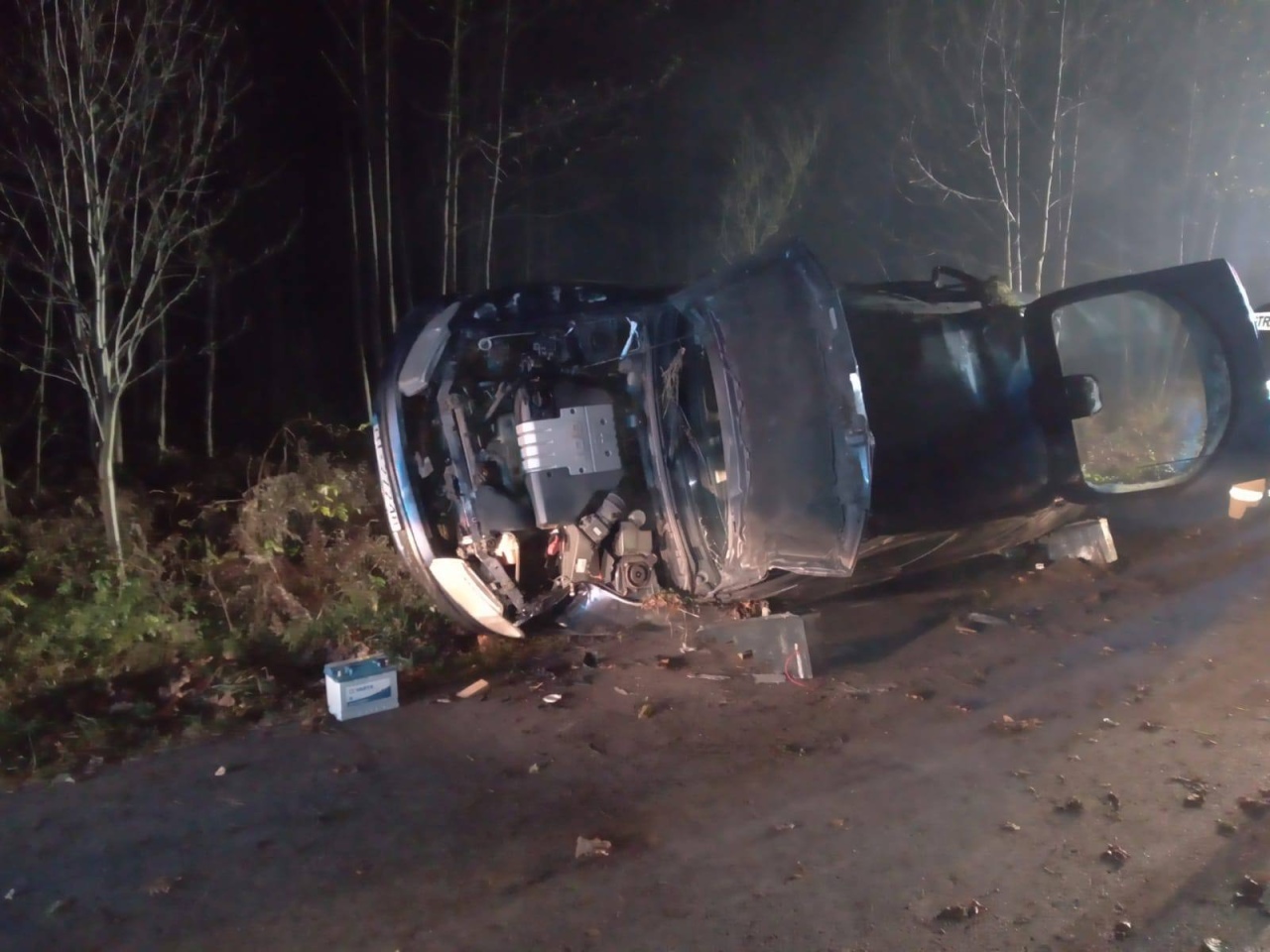 Wypadek w Jazgarce [06.11.2025] - zdjęcie #6 - eOstroleka.pl