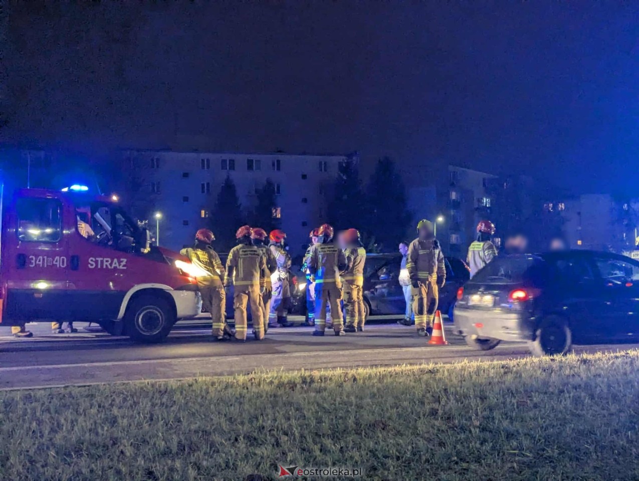 Kolizja 4 aut przy Steyera [10.11.2025] - zdjęcie #29 - eOstroleka.pl