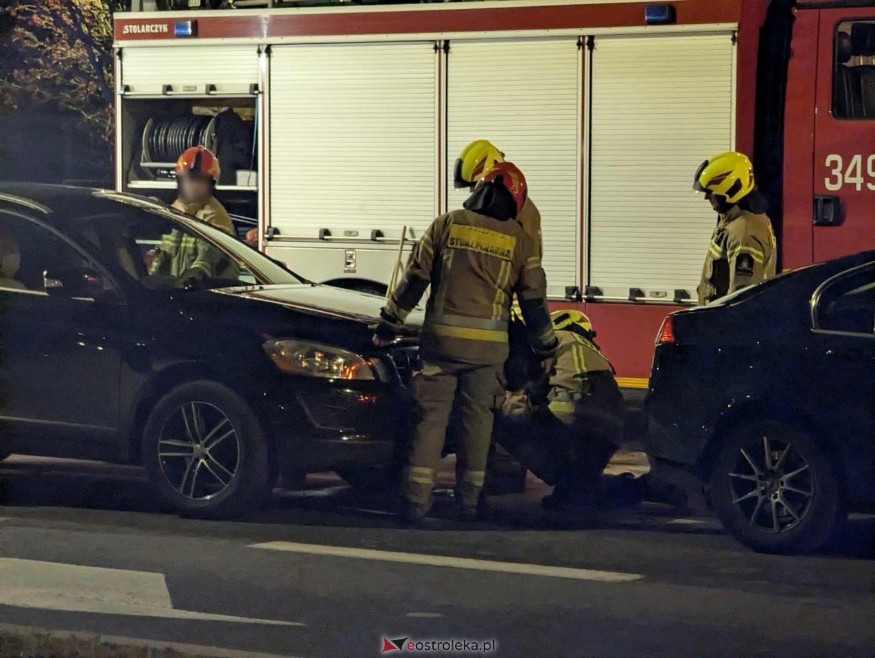 Kolizja 4 aut przy Steyera [10.11.2025] - zdjęcie #23 - eOstroleka.pl