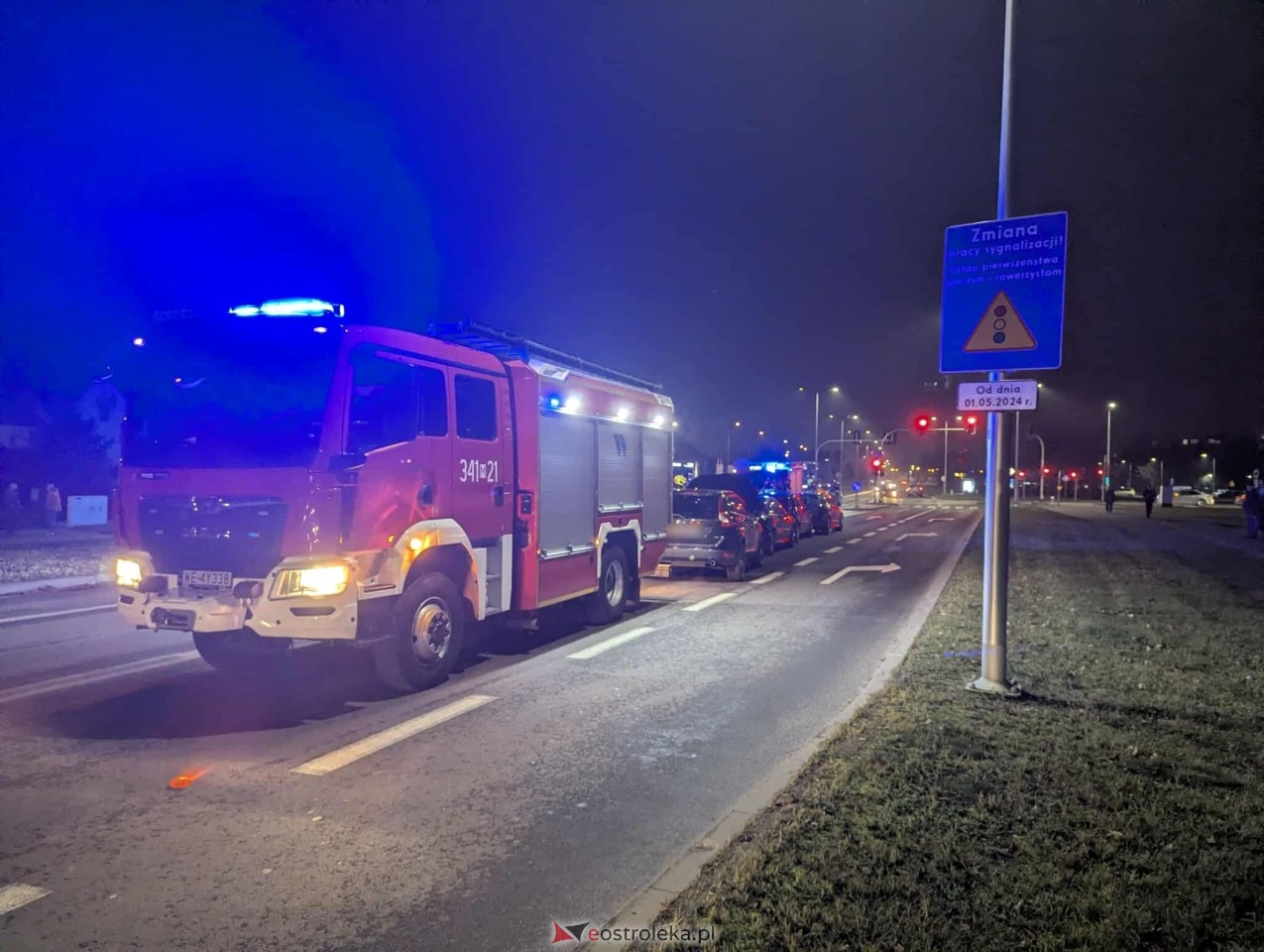 Kolizja 4 aut przy Steyera [10.11.2025] - zdjęcie #17 - eOstroleka.pl
