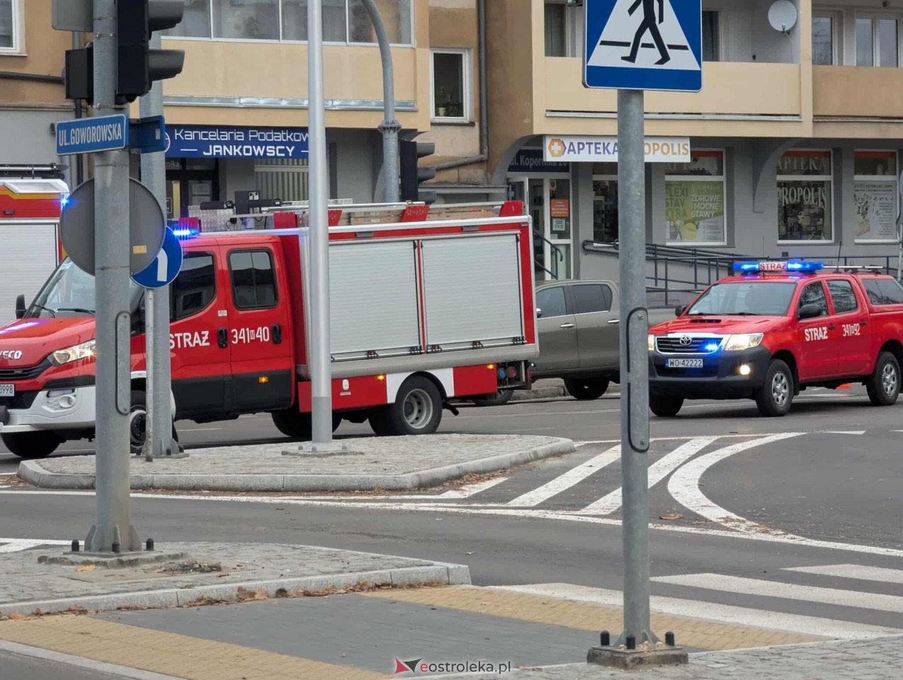 Wypadek na skrzyżowaniu Kilińskiego i Kopernika [21.11.2025] - zdjęcie #7 - eOstroleka.pl