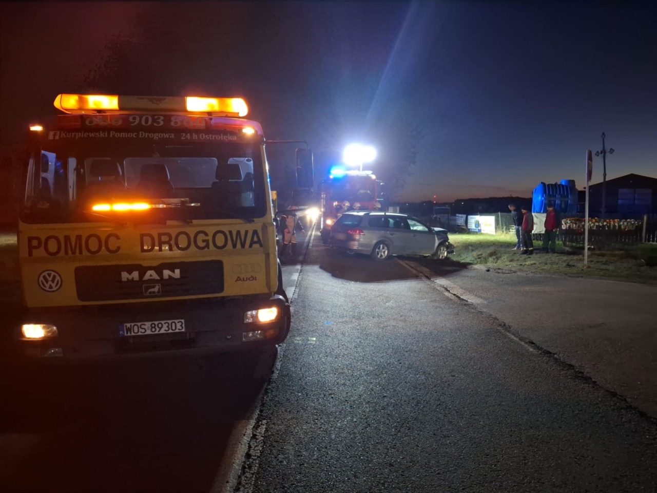 Wypadek w Dylewie [22.11.2025] - zdjęcie #6 - eOstroleka.pl