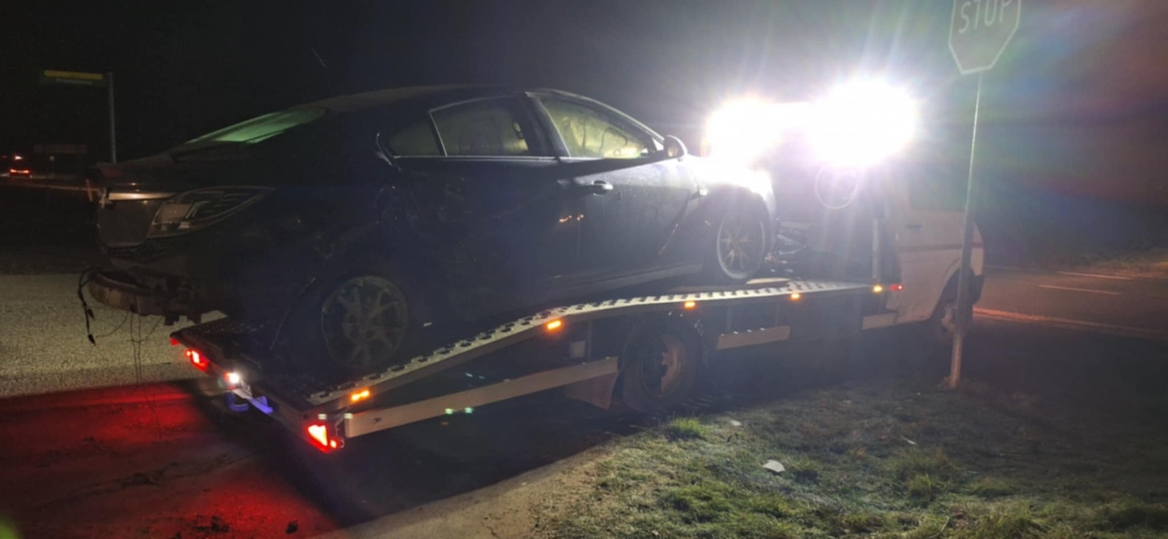 Wypadek w Dylewie [22.11.2025] - zdjęcie #1 - eOstroleka.pl