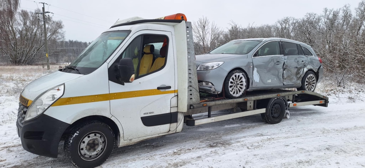 Wypadek w Zabrodziu na DK-53 [24.11.2025] - zdjęcie #3 - eOstroleka.pl