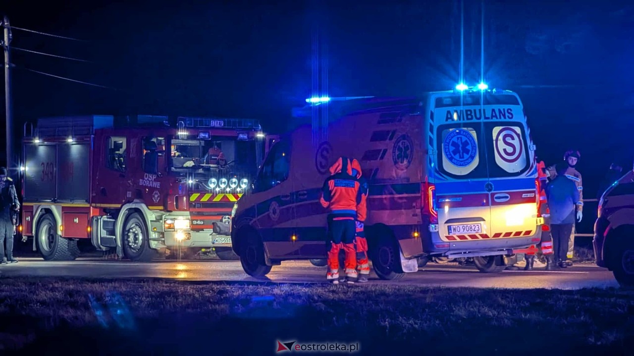 Wypadek w Borawem [13.12.2025] - zdjęcie #2 - eOstroleka.pl