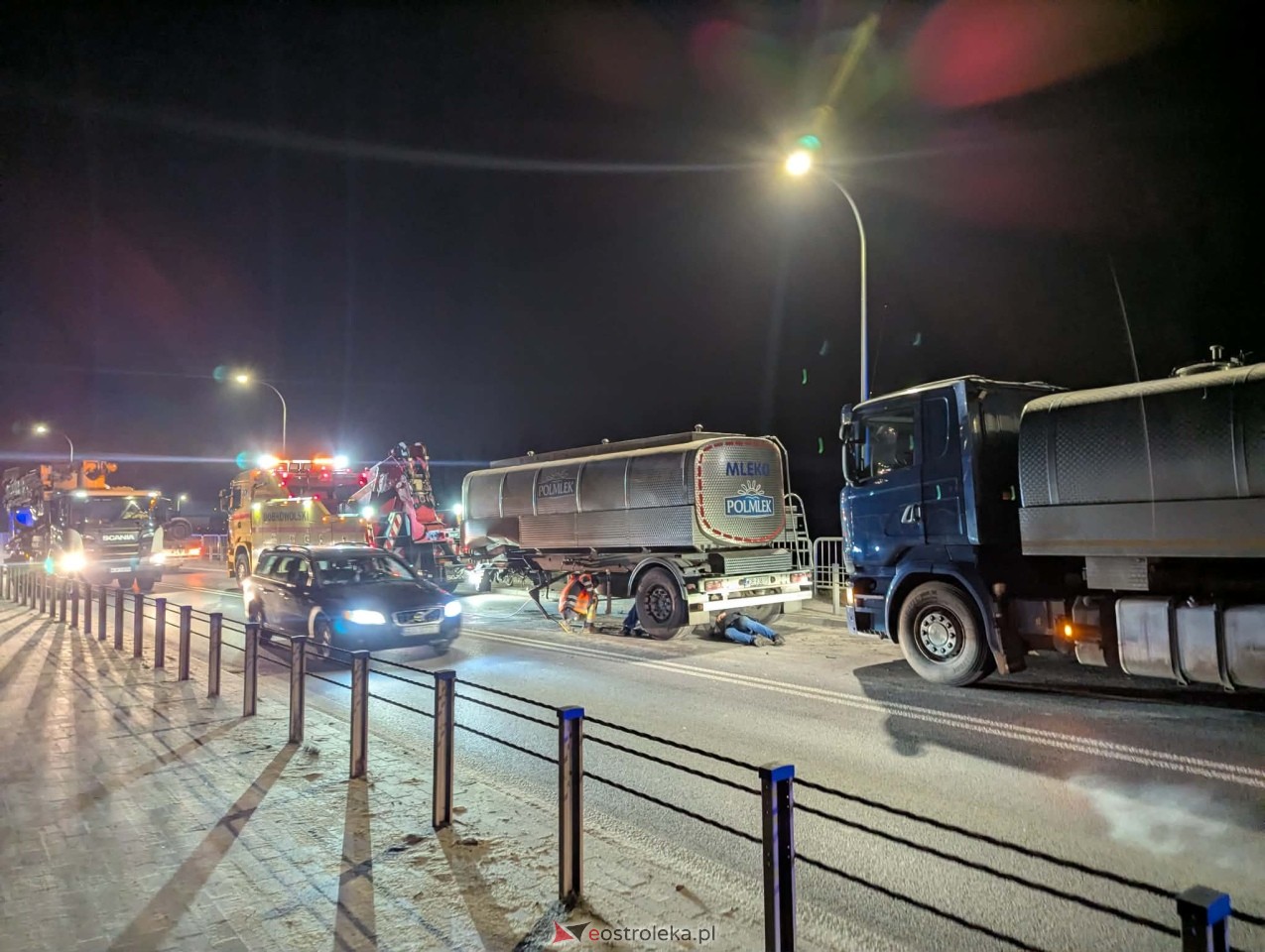 Gigantyczne korki w Ostrołęce [17.12.2025] - zdjęcie #1 - eOstroleka.pl