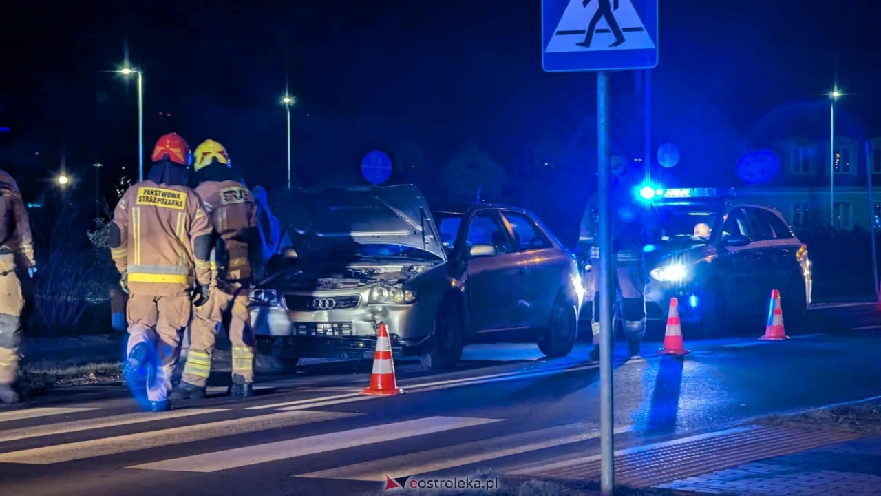 Wypadek na Goworowskiej [23.12.2025] - zdjęcie #2 - eOstroleka.pl