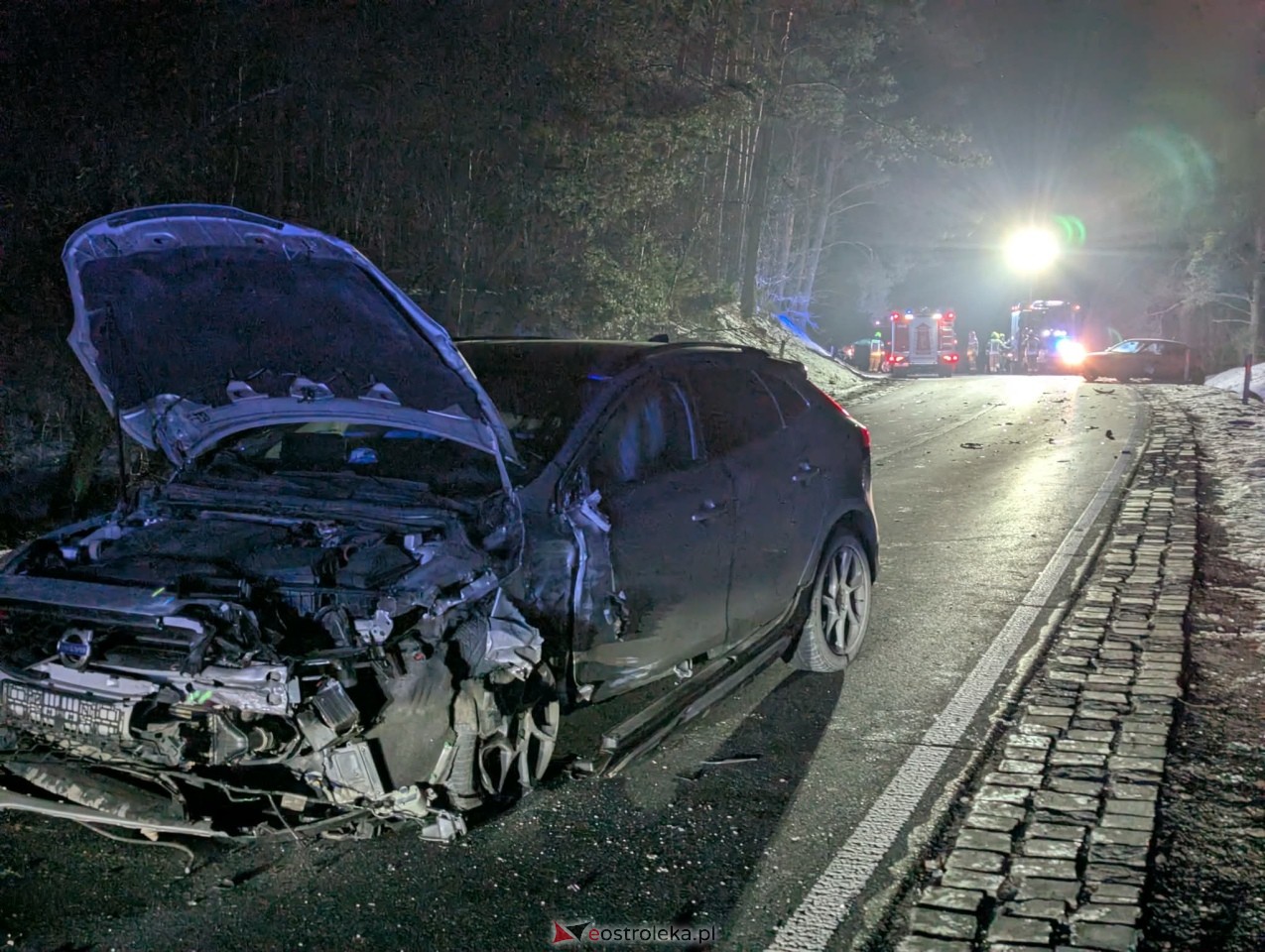 Karambol w Szwendrowym Moście [08.01.2026] - zdjęcie #9 - eOstroleka.pl