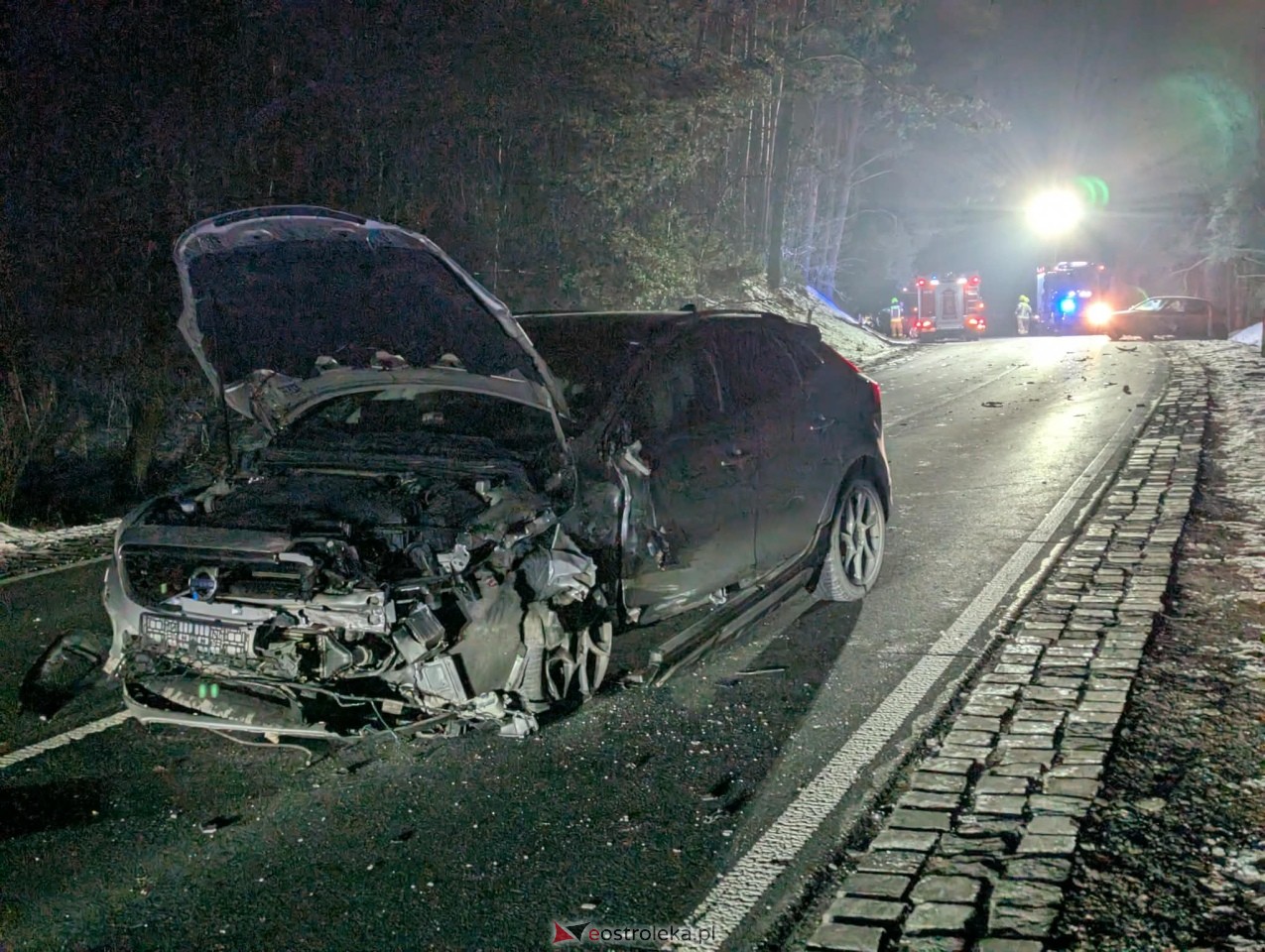 Karambol w Szwendrowym Moście [08.01.2026] - zdjęcie #7 - eOstroleka.pl