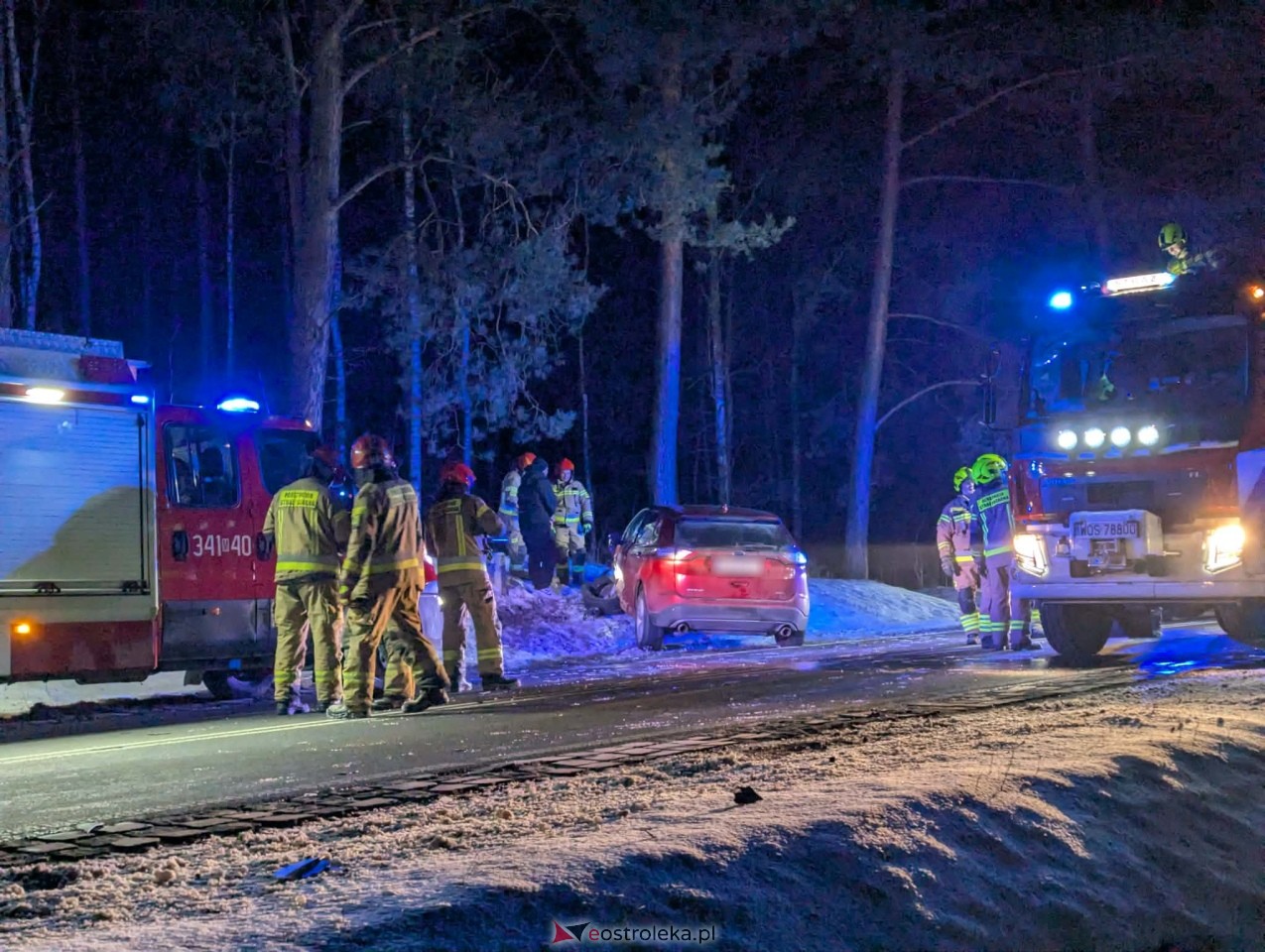 Karambol w Szwendrowym Moście [08.01.2026] - zdjęcie #3 - eOstroleka.pl