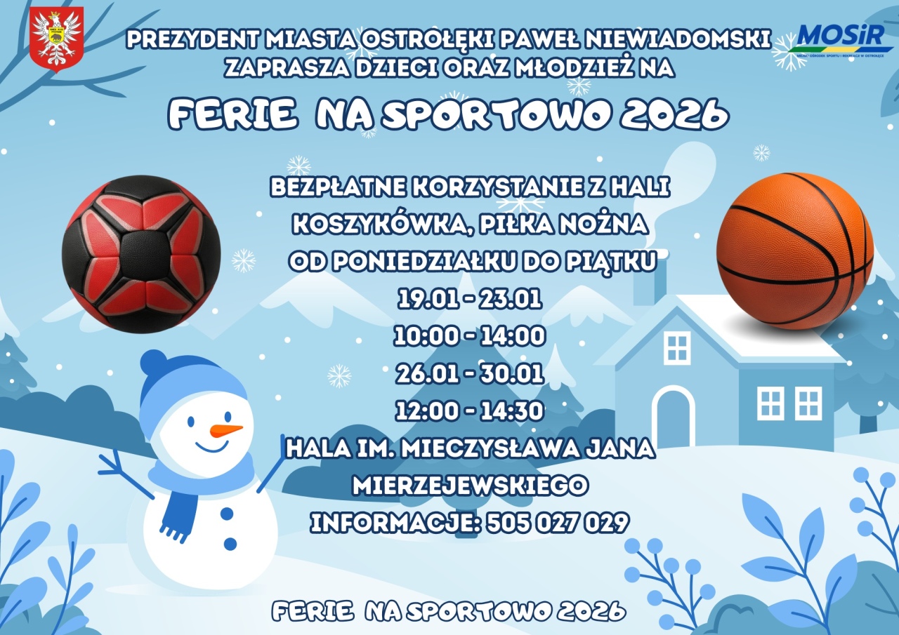 Ferie na sportowo z MOSiR Ostrołęka 2026  - zdjęcie #9 - eOstroleka.pl