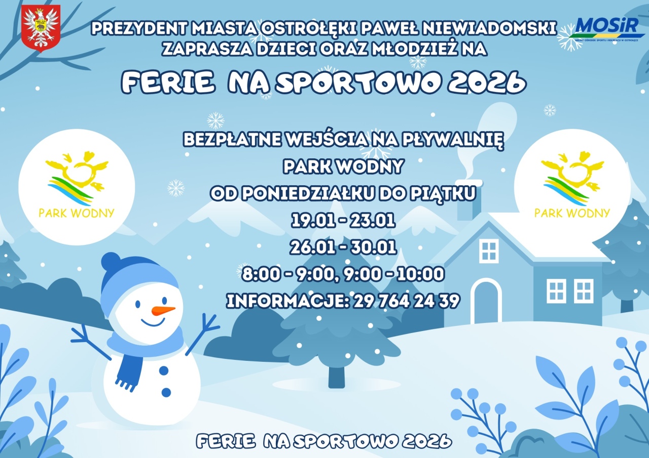 Ferie na sportowo z MOSiR Ostrołęka 2026  - zdjęcie #3 - eOstroleka.pl