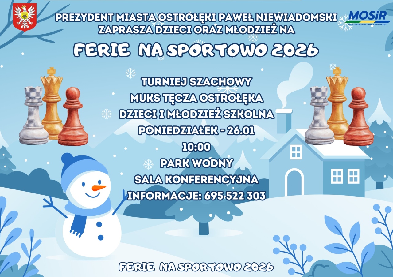 Ferie na sportowo z MOSiR Ostrołęka 2026  - zdjęcie #1 - eOstroleka.pl